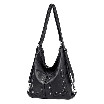 Trendy Fashion Ladies Tote Bag One Shoulder Handheld Diagonal Retro