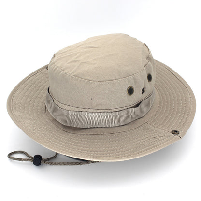 Panama Bucket Hat Outdoor Men Summer Fishing Hunting Military Safari Boonie Cotton Unisex Women Summer Bob Sun Camo Amy Green