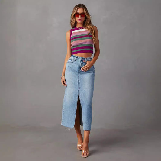 Women's Fashion Slimming Denim Skirt