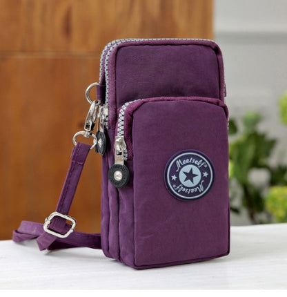 Women'S Messenger Bag Coin Purse Hanging Neck Wrist Bag Running Vertical Mini