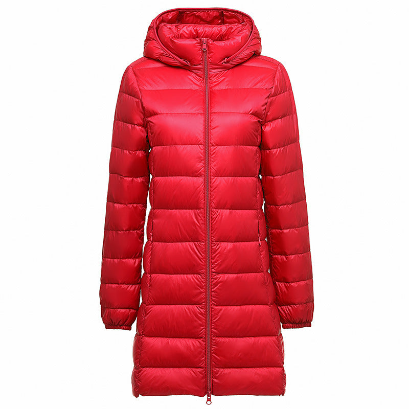 Manteau en duvet léger amovible pour automne et hiver