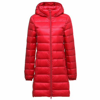 Manteau en duvet léger amovible pour automne et hiver