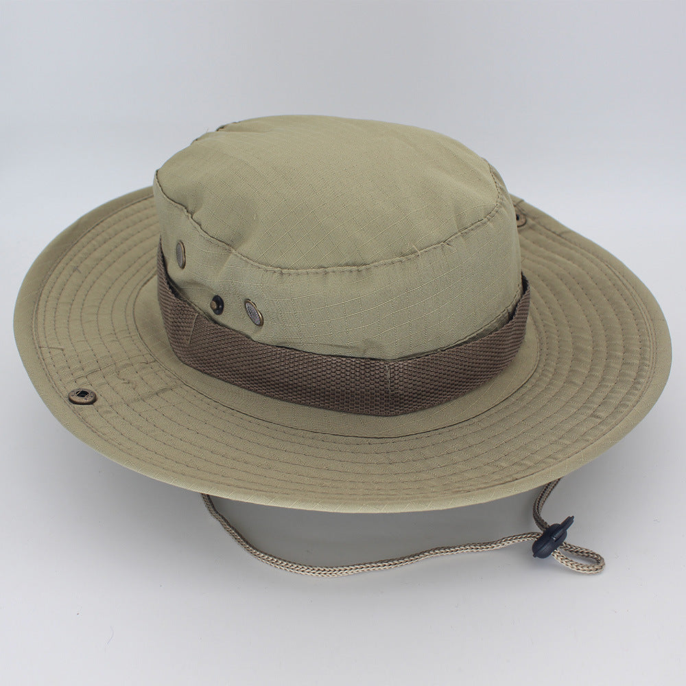 Chapeau Panama Bob Extérieur Hommes Été Pêche Chasse Militaire Safari Boonie Coton Unisexe Femmes Été Bob Soleil Camo Amy Vert