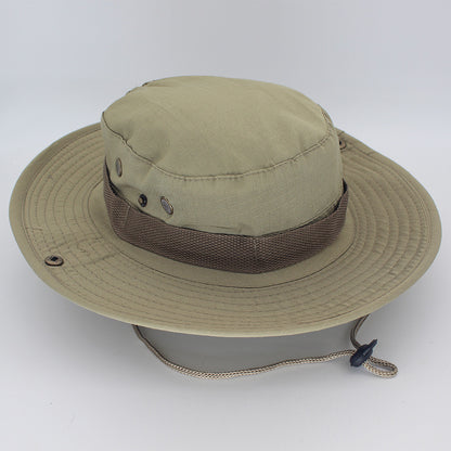 Panama Bucket Hat Outdoor Men Summer Fishing Hunting Military Safari Boonie Cotton Unisex Women Summer Bob Sun Camo Amy Green